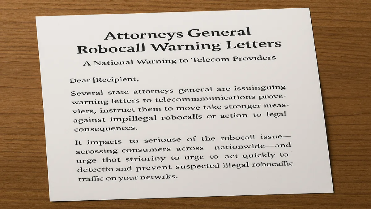 Attorneys General Robocall Warning Letters