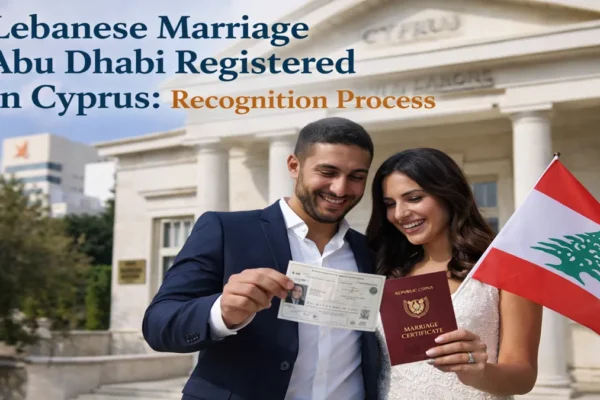 Lebanese Marriage Abu Dhabi Registered in Cyprus