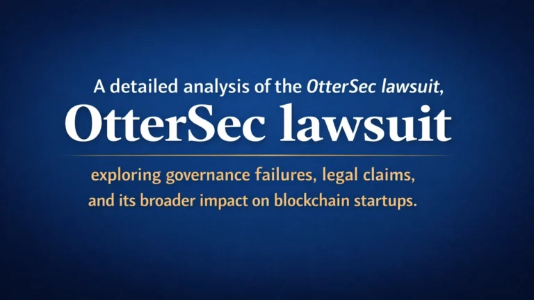 OtterSec Lawsuit Explained: Governance, Claims, and Impact